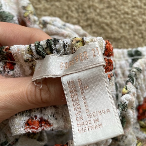 Floral Lace Off the Shoulder Top FREE SHIPPING! - Picture 3 of 3